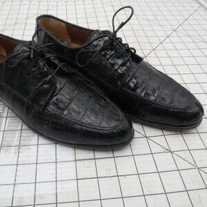 Belvedere Florence Genuine Crocodile Dress Shoes Men's Size 10.5 M Vero Cuoio